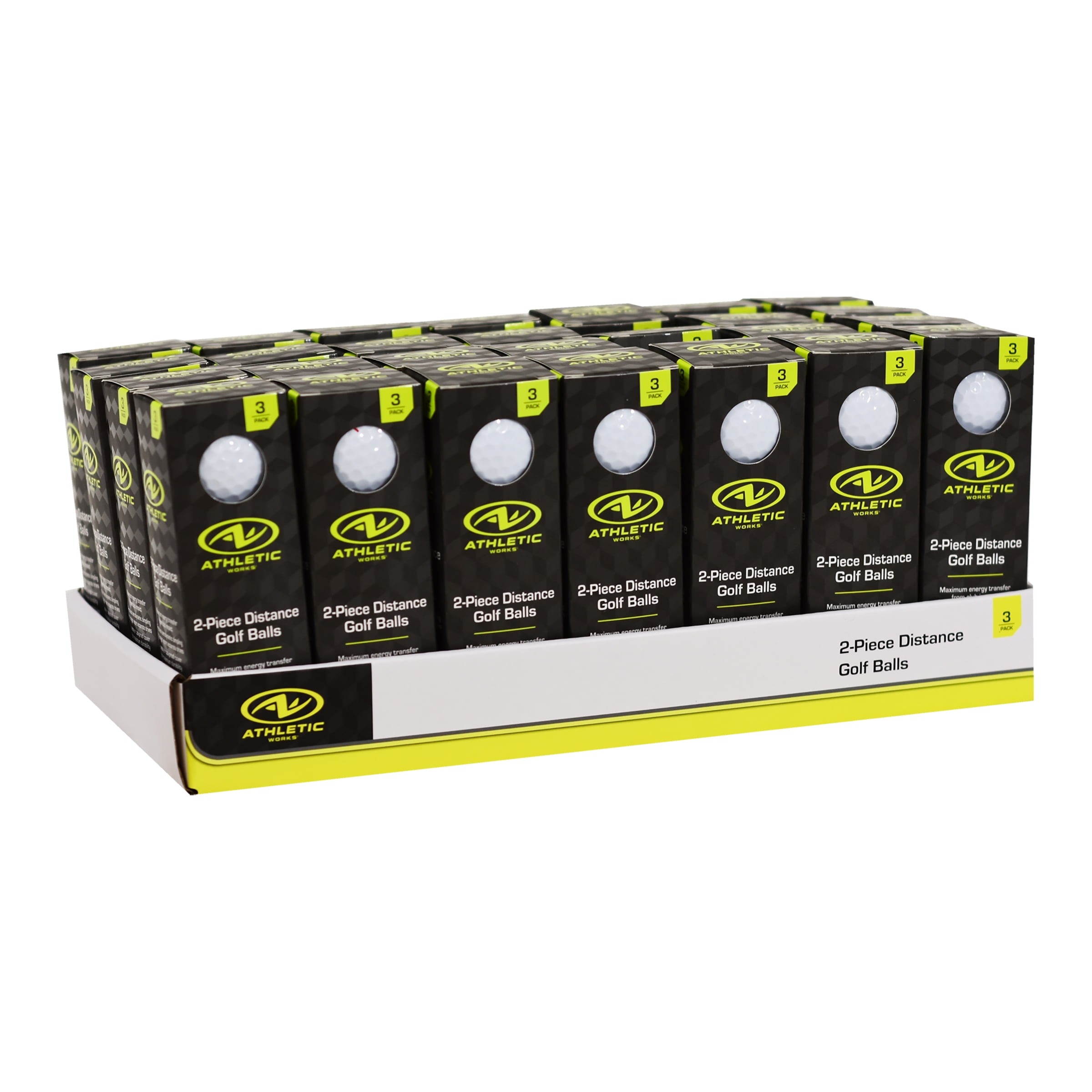 Athletic Works 2-Piece Distance Golf Balls (3-Pack Sleeve)