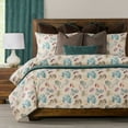 thumbnail image 2 of SIScovers  Galapagos Coral Coastal Print Duvet Set California King - 5 Piece, 2 of 5