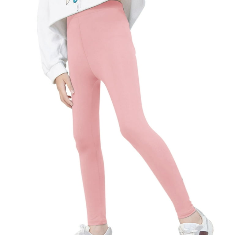 YuYuBao Toddler Girls Leggings Autumn Winter Solid Color Elastic