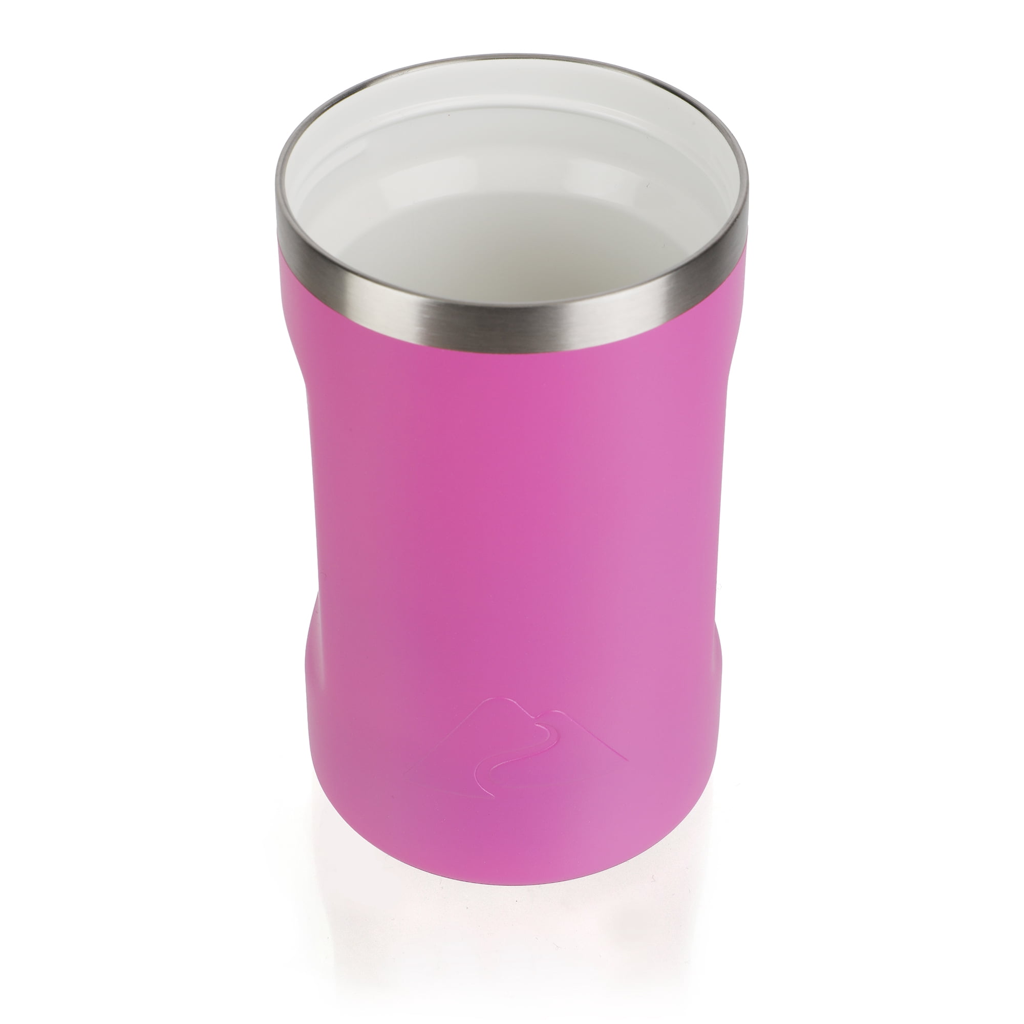 Ozark Trail 16oz Ceramic Lined Stainless Steel Can Tumbler with 2-in-1 Lid,Pink