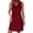 Red, variant on Sleeveless Cowl Neck Dress for Women, Stretch Sequined Slim Fit Casual Dress for Everyday Wear and Special Occasions