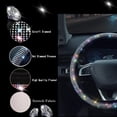 thumbnail image 2 of Bling Rhinestones Steering Wheel Cover with Crystal Diamond Sparkling Car SUV Steering Wheel Protector for Women ,Party,Birthday Gift(Fit 14.5"-15" Inch), 2 of 6