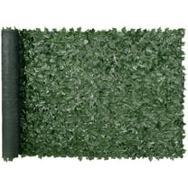 KFFKFF 59"x118" Artificial Faux Ivy Leaf Fence Screen with Mesh Cloth Backing