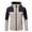 Khaki, variant on Wrtxtat Windbreaker Jacket for Men Long Sleeve Full Zip Adjustable Strap Hooded Shacket Fashion Midweight Color Block Outerwear Coats with Pockets Khaki S