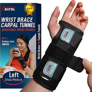 Carpal Tunnel Wrist Brace  Night Sleep Support Brace, Hot/Ice Pack, Right  Hand, Medium/Large, Adjustable Hand Brace for Men, Women, Relieve and Treat  Wrist Pain 