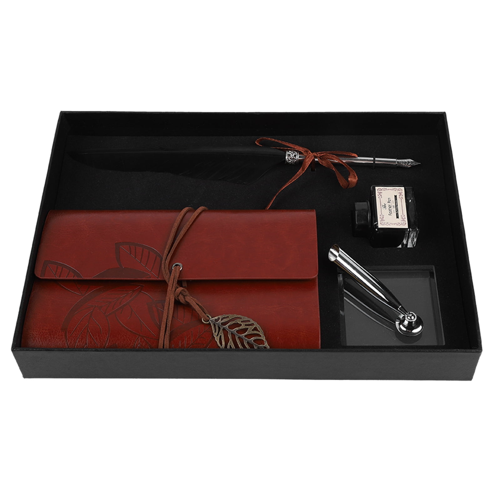 Vintage Style Dip Pen  Leather Bound Journal, Luxury Writing Set For Creative Expression  Gifts