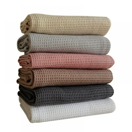 

Clearance Classic Kitchen Towels 6-Pack - 100% Natural Cotton Dish Towels - Reusable Cleaning Cloths - Super Absorbent - Machine Washable Hand Towels - 17.7x25.6inch