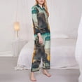 thumbnail image 3 of Hirioo Desert Monkeys Drive for Women's Pajama Sets 2 Piece Pjs Women's Long-Sleeved Pajama Set Button Down Sleepwear,S-XXL-Large, 3 of 7