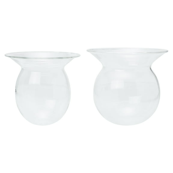 WHAMVOX  6 Pcs Water Hydroponics Glass Vase Small Plant Container Flower Holder Miss