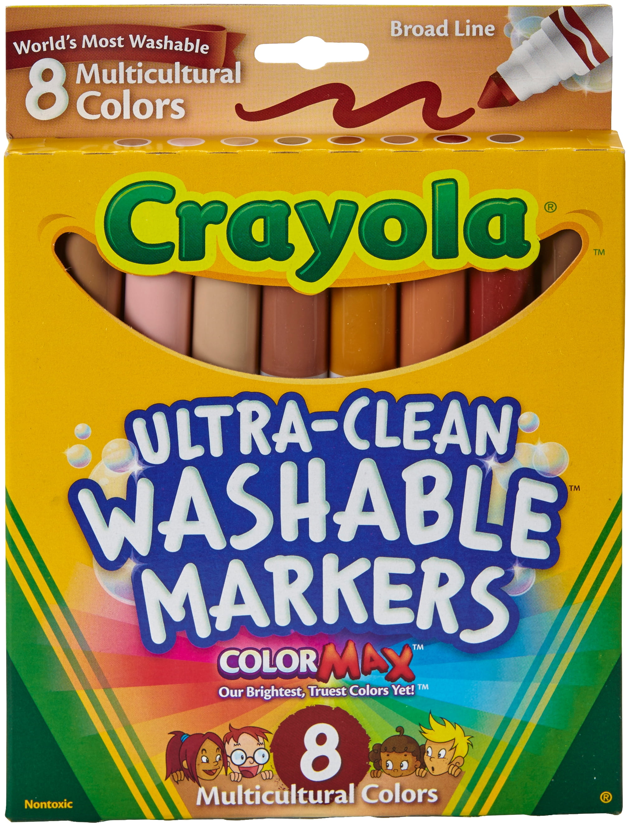 crayola ultra clean color max broad line washable markers