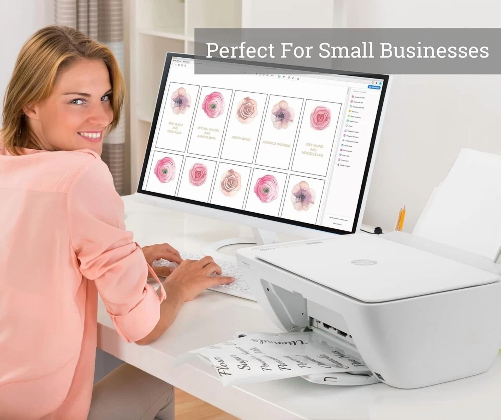 CRESTIN- Premium Printable Vinyl Sticker Paper For Your Inkjet 8.5X11”, Matte White