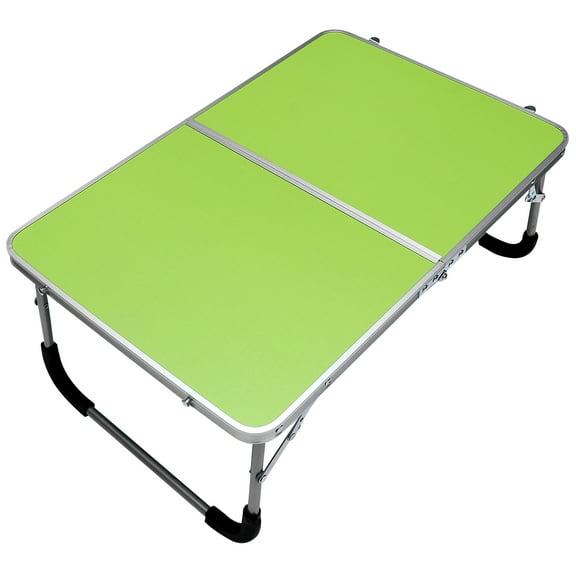 DECORNIJIA Folding Table Aluminium Alloy Green 1Set for Students