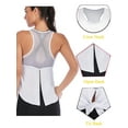 thumbnail image 6 of SAYFUT Fashion Tank Tops Racerback for Women Workout Shirts Yoga Sport Flowy Tank Tops, 6 of 8