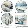 thumbnail image 3 of Designart "Minimalistic Winter Views II" Winter Landscape Floater Framed Canvas Wall Art, 3 of 5