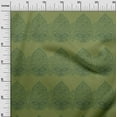 thumbnail image 2 of oneOone Polyester Lycra Fabric Leaves & Floral Block Print Fabric BTY 56 Inch Wide, 2 of 4