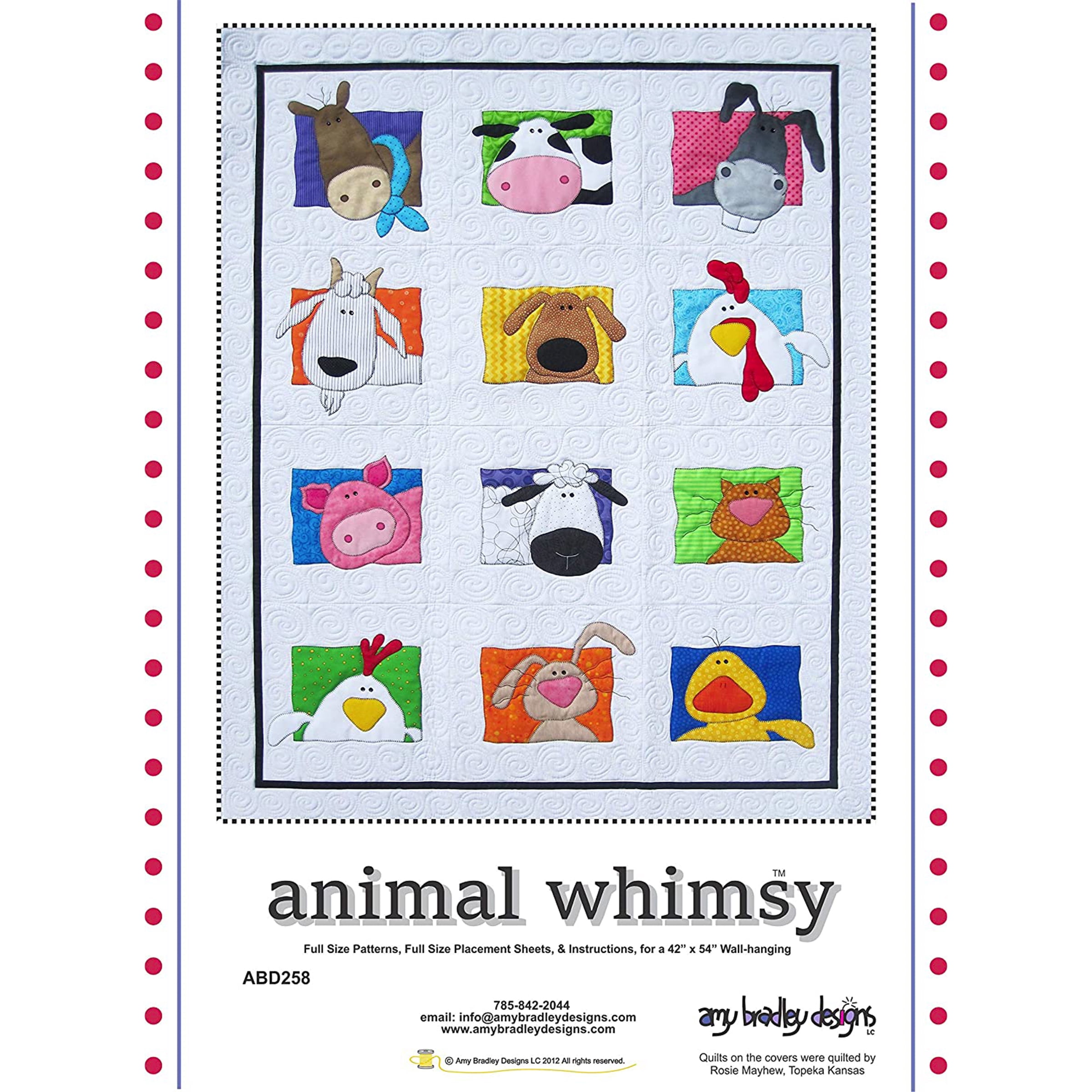 Animal Whimsy Quilt Pattern by Amy Bradley Designs - Walmart.com