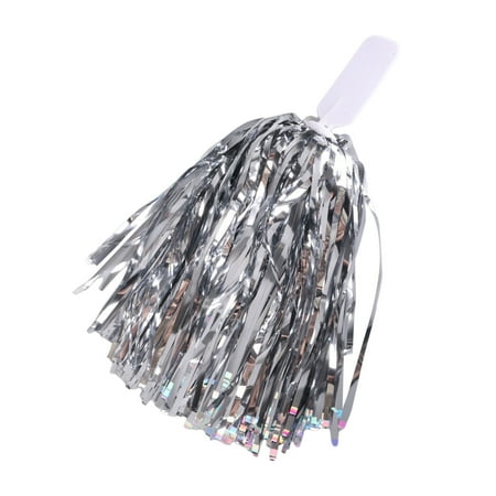 

2PCS Cheerleading Handheld Color Flower Sports Activities Performance Cheering Supplies Fan Shaped High Density Color Strips Handle Design Off