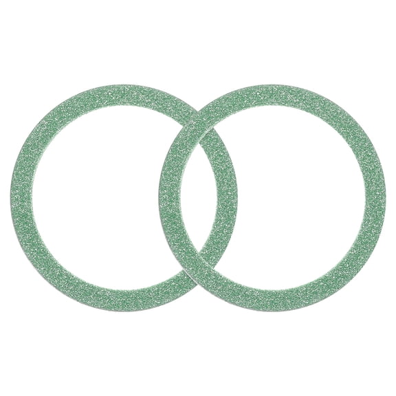 Uxcell Magnetic Sticker Ring, 2 Pack Universal Magnetic Adapter Ring Metal Sparkle Magnet Wireless Charging Conversion Kit for Mobile Phone Case Wireless Charger (Green)