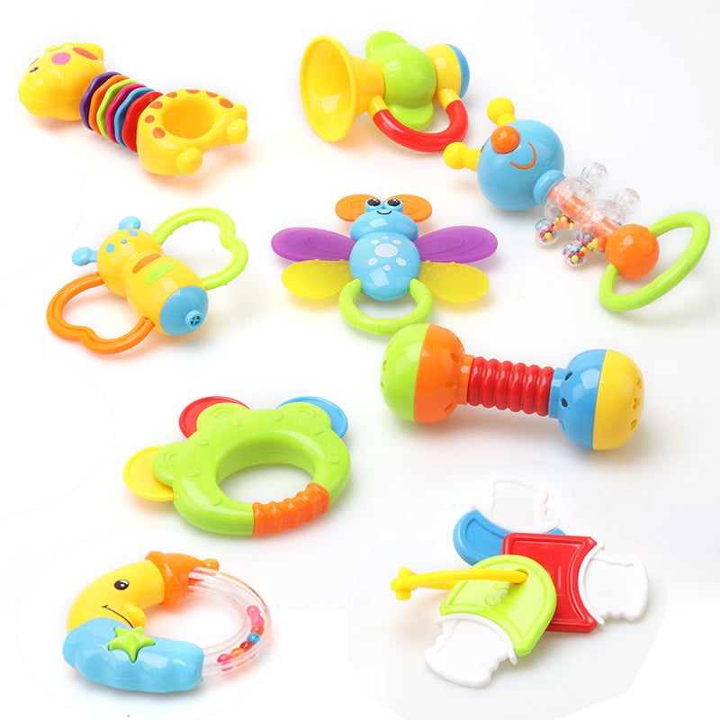 Cute Bear Elephant Infant Baby Teether Silicone Ring Teething Fun Hand Toys LC 