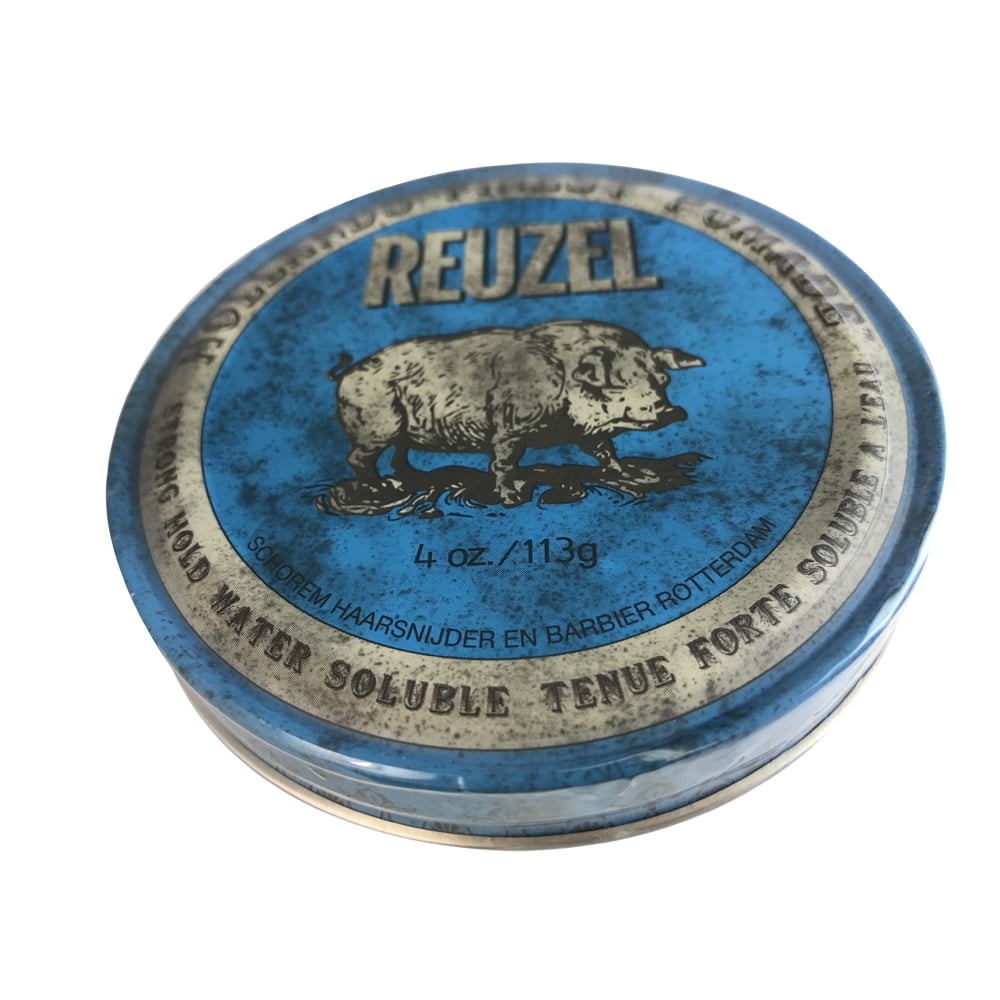 Plotselinge afdaling Interpunctie reguleren Reuzel Blue Strong Hold Water Soluble Hair Pomade for Men, 4 Oz -  Walmart.com