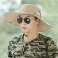 thumbnail image 3 of Chapeau de Protection Solaire pour Hommes Grand Bord Chapeau de Pêcheur pour Pêche Randonnée, 3 of 5