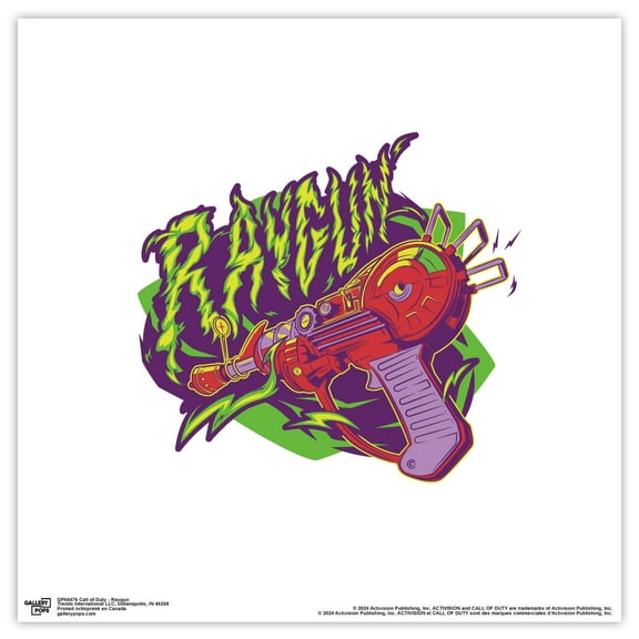 Gallery Pops Call of Duty - Raygun Wall Art, Unframed Version, 12" x 12"