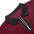 thumbnail image 6 of Tosmy Mens Polo Shirt Men Spring Summer Sleeveless Tank Top Vest Casual Lapel Zipper Solid Color Tops Classic Fit, 6 of 8