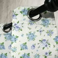 thumbnail image 3 of Ambesonne Ivory and Blue Grommet Curtain, Pansies Bluebell, 50" x 72", Blue Ivory and Lavender, 3 of 6