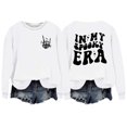 thumbnail image 2 of YVNAURA Halloween Graphic Pullover Crewneck Sweatshirt for Women Oversized Loose Fit Long Sleeve Vintage Spooky Season Shirt Casual Fall Top 1 Pack, White,XL, 2 of 4