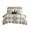 Black/Ivory, variant on Gracie Mills Modern Geometric Print 4-Piece Microfiber Duvet Cover Set with Throw Pillow - GRACE-15616
