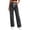 Dark Gray, variant on Risckoth Women's Plus Size Drawstring Elastic Waist Jeans Straight Leg Loose Fit Side Pockets Solid Casual Long Pants S-2XL