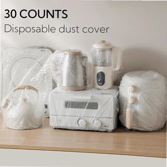 30pcs Thickened Appliance Dust Covers, elastic for air fryer, blender, oven, coffee maker, toaster, slow cooker, kitchen furniture.