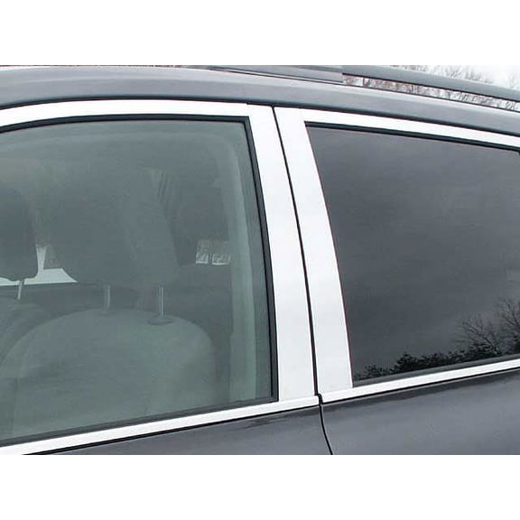 Stainless Steel Pillar Trim 4Pc Fits 2008-2013 Toyota Highlander PP28110 QAA