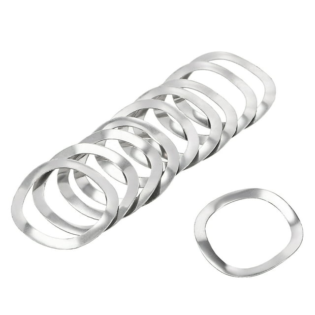 10Pcs 19.5m x25mmx0.3mm Arandela de resorte de onda de acero inoxidable 304