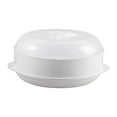 thumbnail image 1 of Vaporera para microondas para una cocina saludable con tapa, sin necesidad de aceite, recipiente compacto para cocinar al vapor una sola capa, 1 of 9