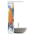 thumbnail image 3 of Cortina de Ducha ABPHQTO Decoración Deportiva Baloncesto 90x180 cm, 3 of 3