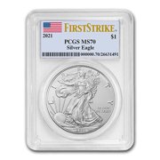 2021 American Silver Eagle Type 1 MS-70 PCGS FirstStrike