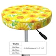 thumbnail image 4 of Balery Sunflowers2 Round Bar Stool Seat Covers Velvet Fabric Adjustable Protects from Scratches and Stains for 14-17 Inch Chair-14 inch, 4 of 7