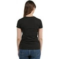 thumbnail image 3 of Pink Ribbon Breast Cancer Awareness Support Family Friends Run Walk Marathon Women's T-shirt, 2XL, Black, 3 of 4