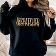 thumbnail image 5 of Personalized Embroidered Dispatcher 911 Sweatshirt, Pulse Dispatch Embroider Hoodie, Thin Gold Line 911 (Green, L), 5 of 9