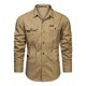 thumbnail image 3 of Camisa Casual De Algodón Con Mangas Largas Para Hombre, 3 of 5