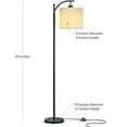 thumbnail image 2 of Brightech Montage Standing Floor Smart Lamp with LED Light & Drum Shade, Black, 2 of 10