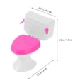 thumbnail image 2 of Unbranded  2 Pcs Toy Toilet for Dolls Dollhouse Kids Pretend Play Toys, 2 of 8