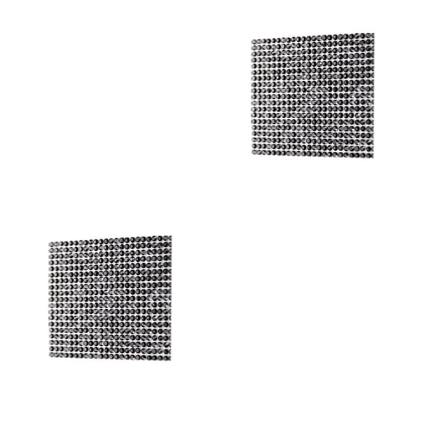 Matsuzay Etiqueta adhesiva de cinta de diamantes de imitación de cristal conveniente con pegamento de fusión en caliente negro 6 Type2 NO2