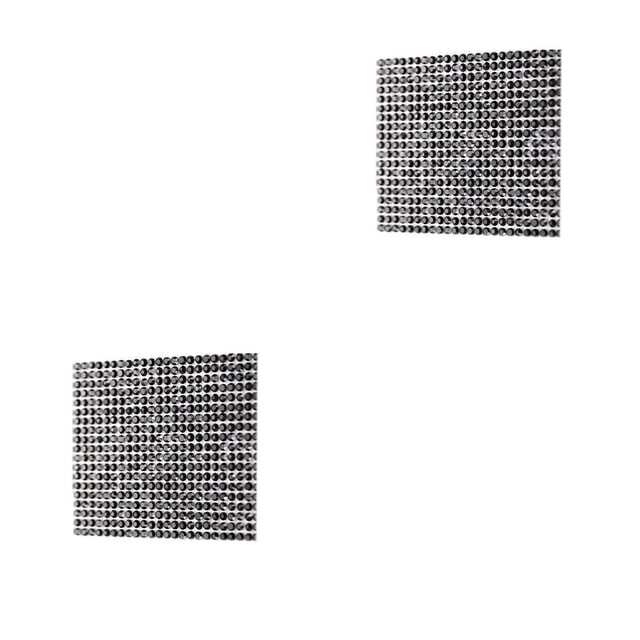 Naiovety Cinta de diamantes de imitación de cristal accesorios de ropa pegatina presente decoración para teléfono de coche negro 8 cinta de doble cara Type2 NO2 Naiovety CBP223963