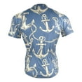 thumbnail image 4 of joogoo Anchors on Blue Pattern Men's Cycling Jerseys Mountain Bike Short Sleeve Tops 2XL, 4 of 7