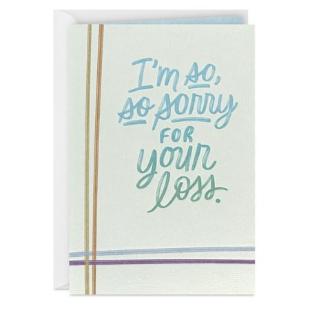 Hallmark Sympathy Card (I'm So, So Sorry)