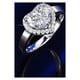 thumbnail image 5 of Anillos para mujer, regalos para mujer, moda princesa corazón diamante circón compromiso damas compromiso boda joyería regalo un anillos, 5 of 5