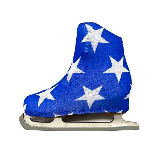 Metalic Ice Skating Boot Covers by Kami-So (American Flag, Adult)