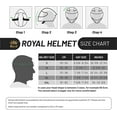 thumbnail image 2 of Royal M141 Full Face Motorcycle Helmet DOT Approved Motorcycle Helmet Size XXL Black, 2 of 7